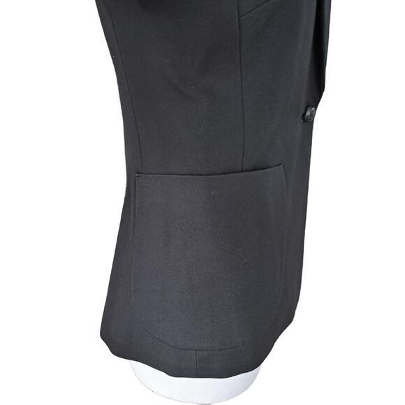 Anthropologie Cartonnier Black Ponte Jacket Blazer Size 6 Tailored Slim Fit - Picture 4 of 10